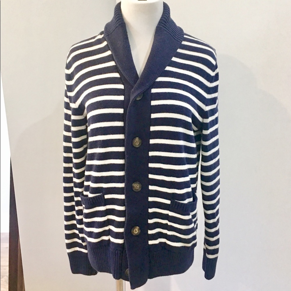 GAP Double Knit Striped Nautical Sweater